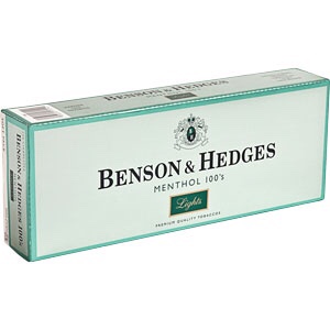 Benson & Hedges Menthol 100s Lights Box of 10 Packs - Hello Cigarettes