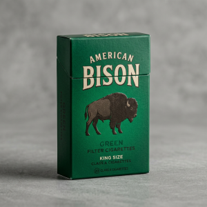 American Bison Green King Box of 10 packs