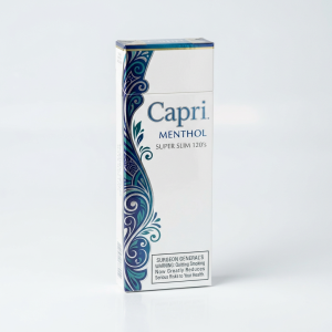 buy Capri, Menthol Indigo Super Slim 120’s Box of 10 Packs