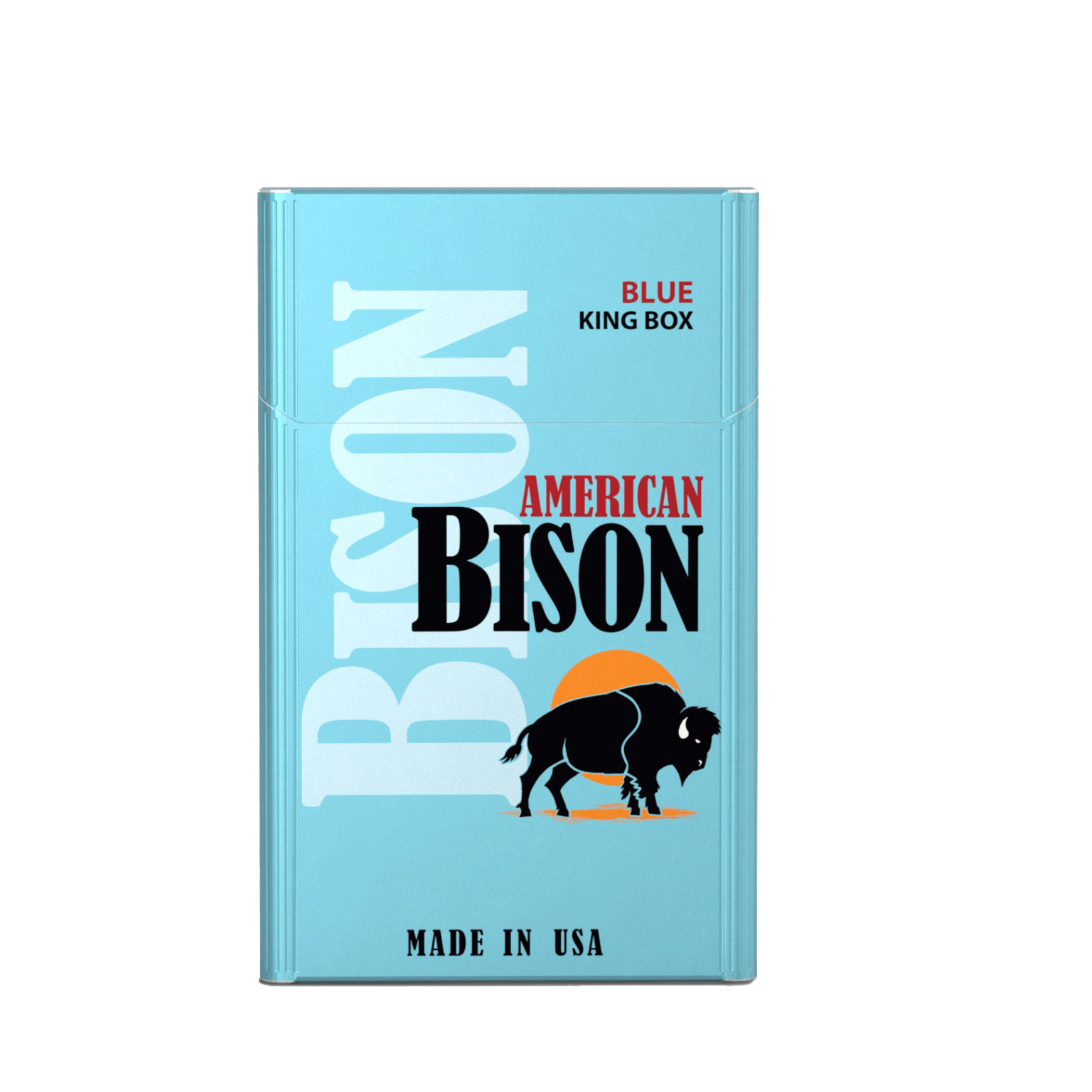 American Bison Blue King Box of 10 packs - Hello Cigarettes